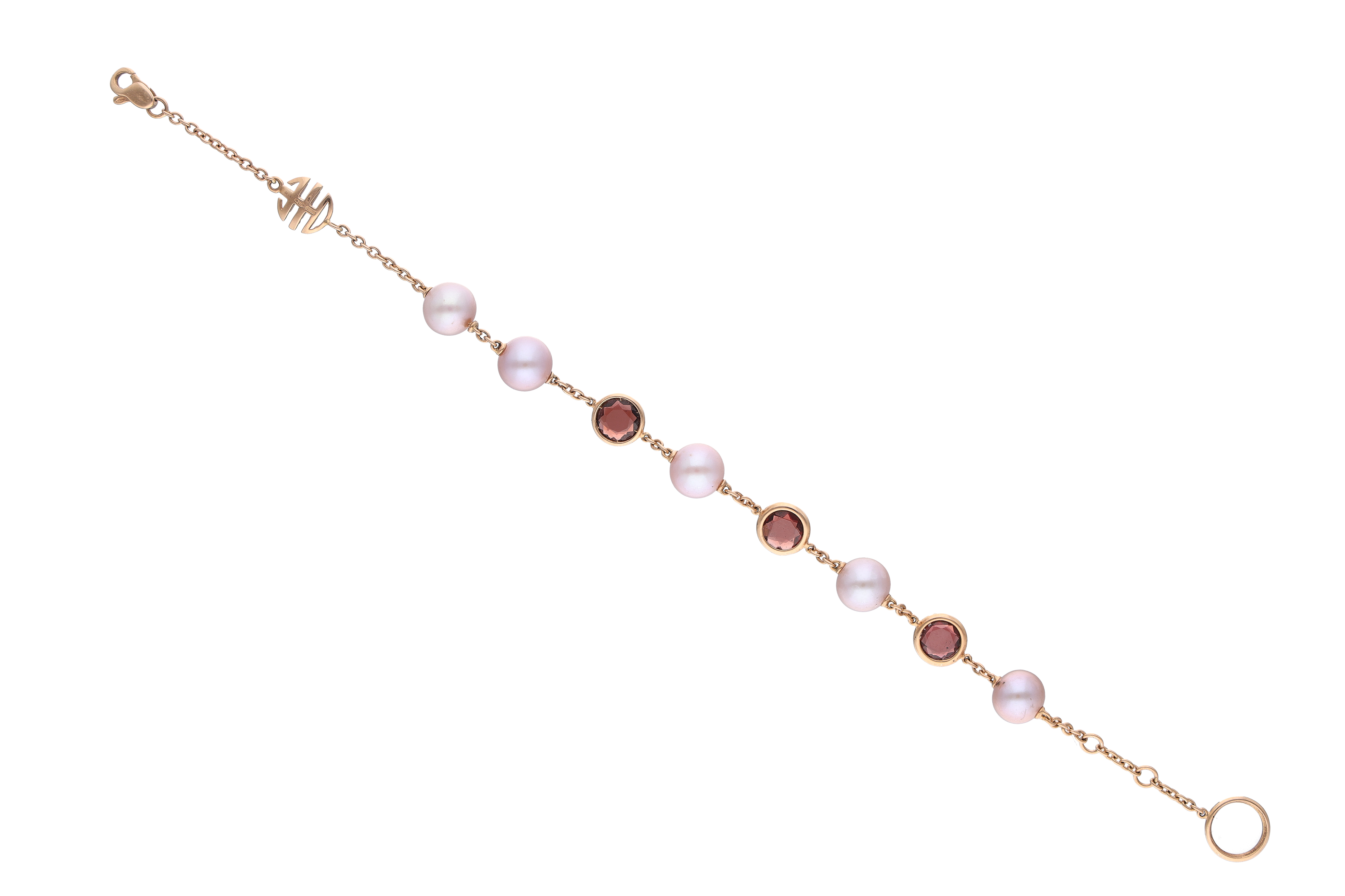 Mimi', bracciale con perle e granati - Asta Preziosi