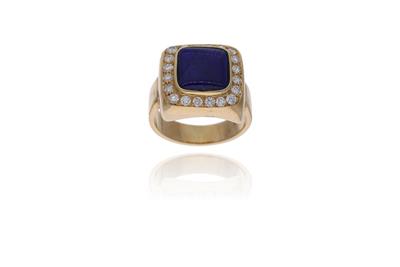 Anello con diamanti e pietra - Asta Preziosi Anello con diamanti e pietra - Asta Preziosi