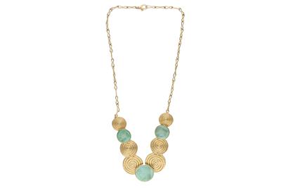Collana con pietre, - Asta Preziosi