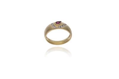 Damiani, anello con rubino e diamanti - Asta Preziosi Damiani, anello con rubino e diamanti - Asta Preziosi