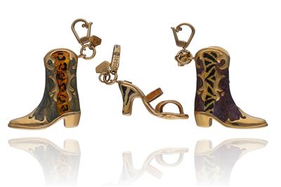Rosato Bags and Shoes, 3 charms con smalti - Asta Preziosi Rosato Bags and Shoes, 3 charms con smalti - Asta Preziosi