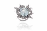 Anello con acquamarina e diamanti - Asta Preziosi Anello con acquamarina e diamanti - Asta Preziosi