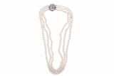 Collana perle con diamanti - Asta Preziosi Collana perle con diamanti - Asta Preziosi