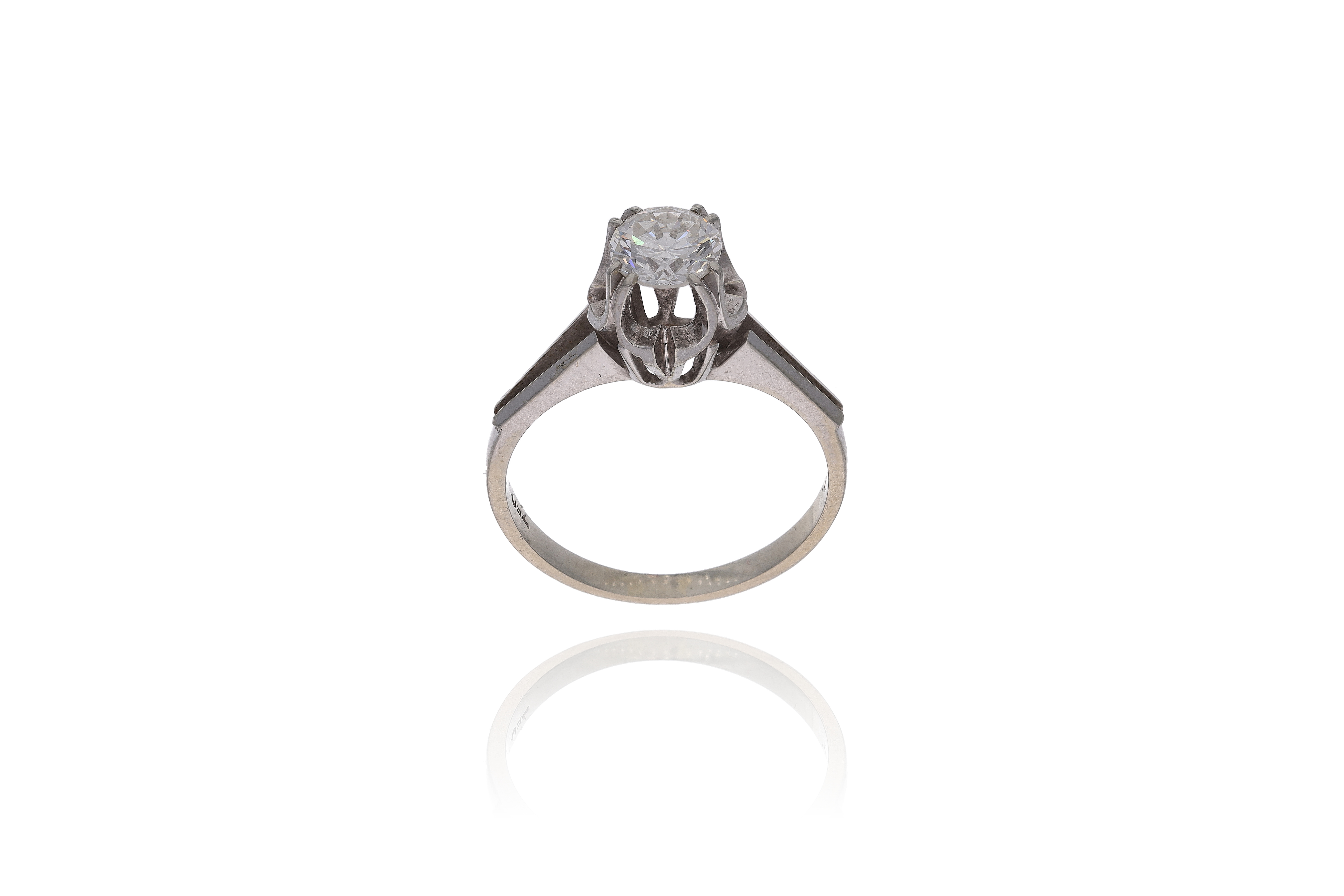 Anello solitario con diamante - Asta Preziosi