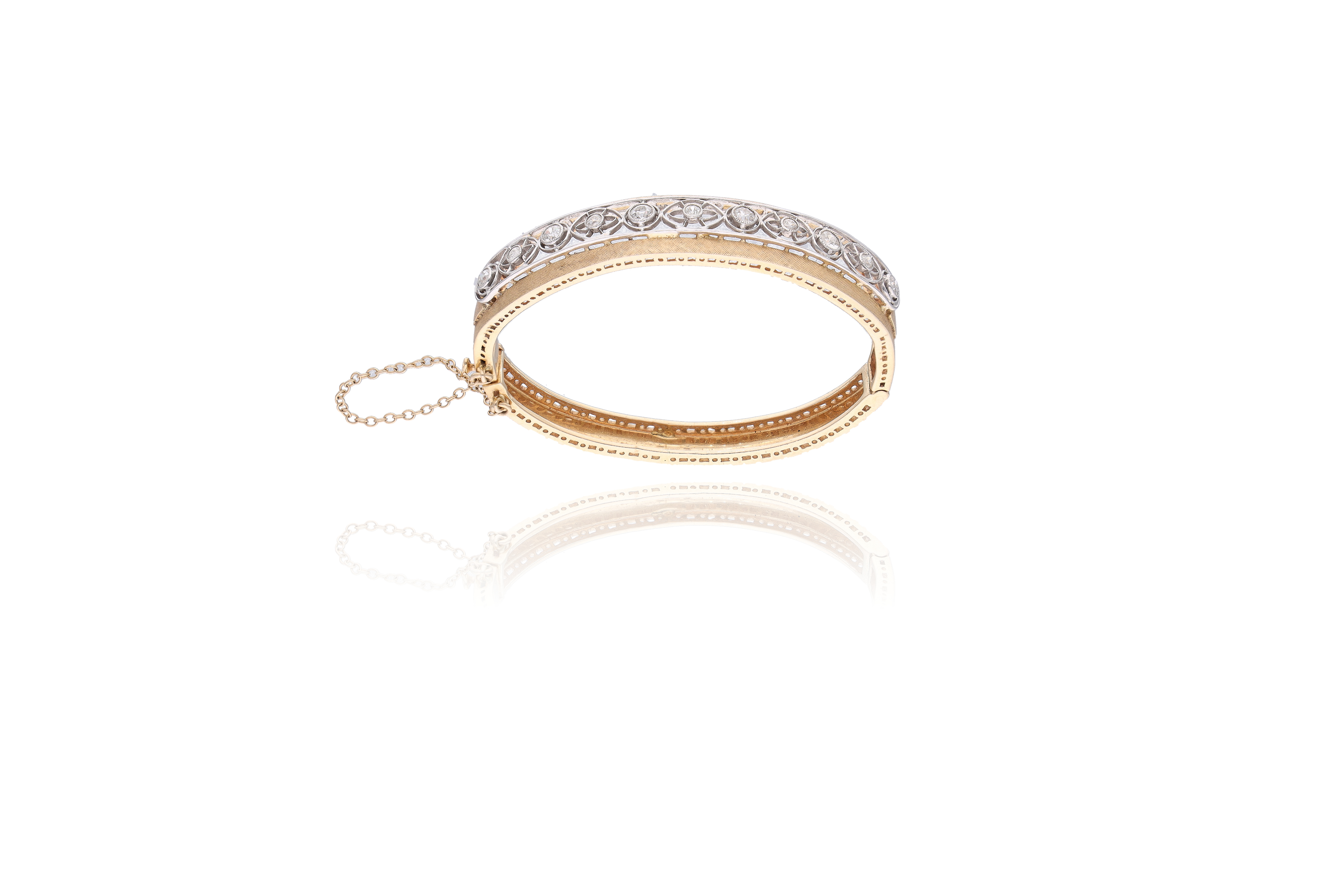 Bracciale rigido con diamanti - Asta Preziosi