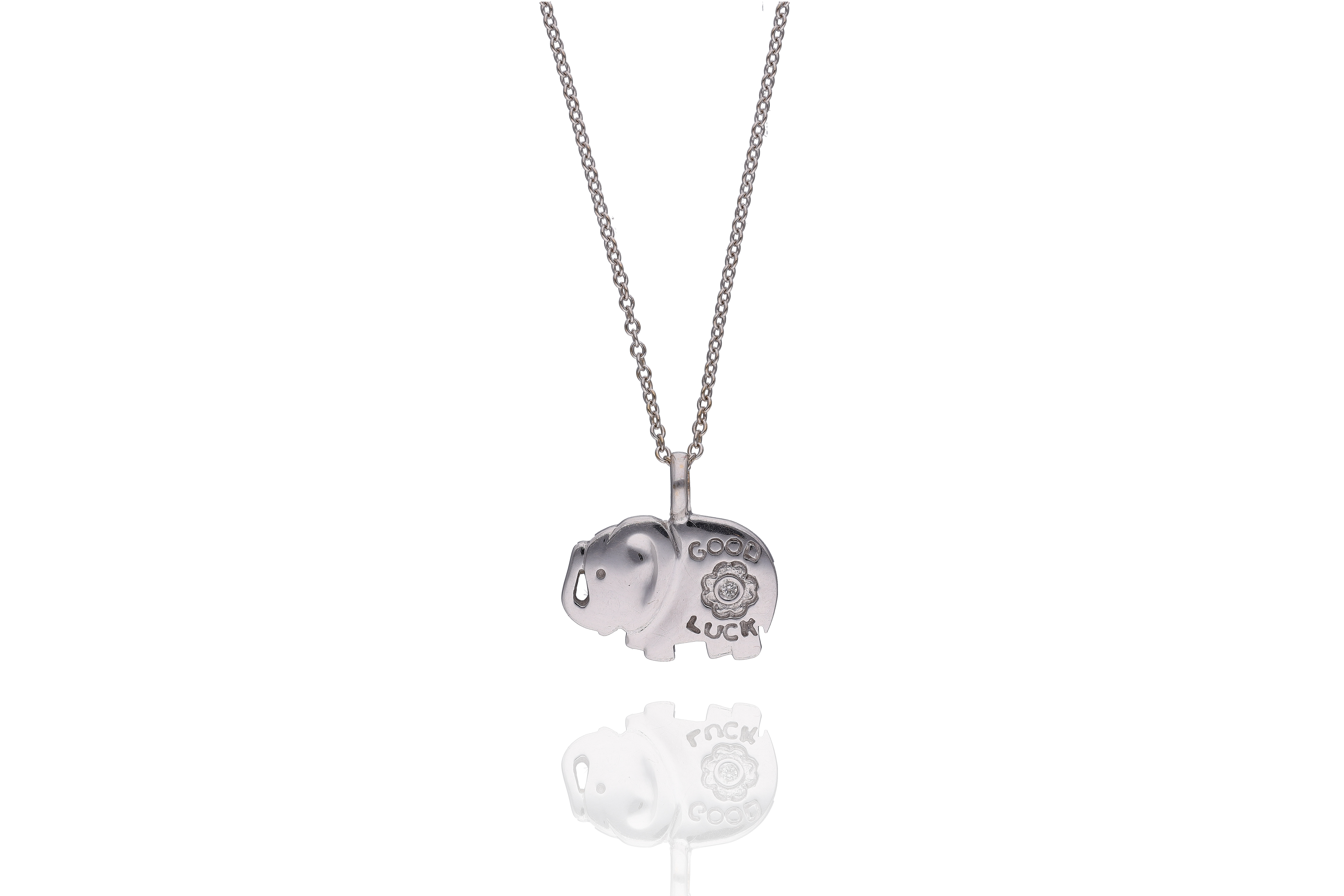 Collana e ciondolo con diamante - Asta Preziosi