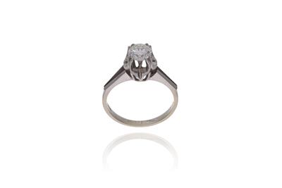Anello solitario con diamante - Asta Preziosi Anello solitario con diamante - Asta Preziosi