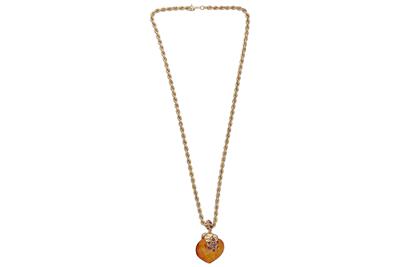 Collana con ciondolo con pietra e rubini - Asta Preziosi Collana con ciondolo con pietra e rubini - Asta Preziosi