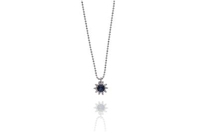 Collana con ciondolo zaffiro e diamanti - Asta Preziosi Collana con ciondolo zaffiro e diamanti - Asta Preziosi