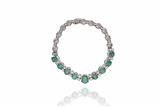 Bracciale con smeraldi e diamanti - Asta Preziosi Bracciale con smeraldi e diamanti - Asta Preziosi