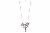Collana con centrale/spilla con smeraldi e diamanti - Asta Preziosi