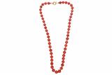 Collana con sfere di corallo a gradazione - Asta Preziosi