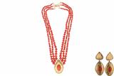 Parure composta da paio di orecchini e collana con coralli - Asta Preziosi Parure composta da paio di orecchini e collana con coralli - Asta Preziosi