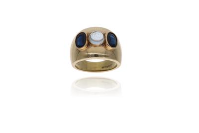 Anello con zaffiri e pietra - Asta Preziosi Anello con zaffiri e pietra - Asta Preziosi