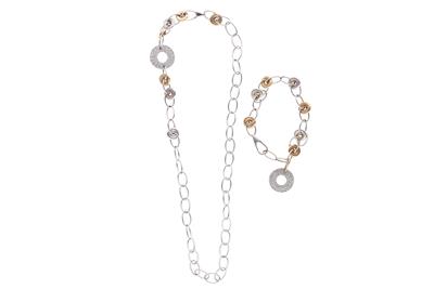 Parure collana e bracciale con diamanti - Asta Preziosi Parure collana e bracciale con diamanti - Asta Preziosi