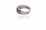 Anello con diamanti e smeraldo - Asta Preziosi Anello con diamanti e smeraldo - Asta Preziosi