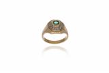 Anello con smeraldo e diamanti - Asta Preziosi Anello con smeraldo e diamanti - Asta Preziosi