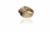 Anello con zaffiri e pietra - Asta Preziosi Anello con zaffiri e pietra - Asta Preziosi