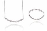 Parure collana anello e bracciale con diamanti - Asta Preziosi Parure collana anello e bracciale con diamanti - Asta Preziosi
