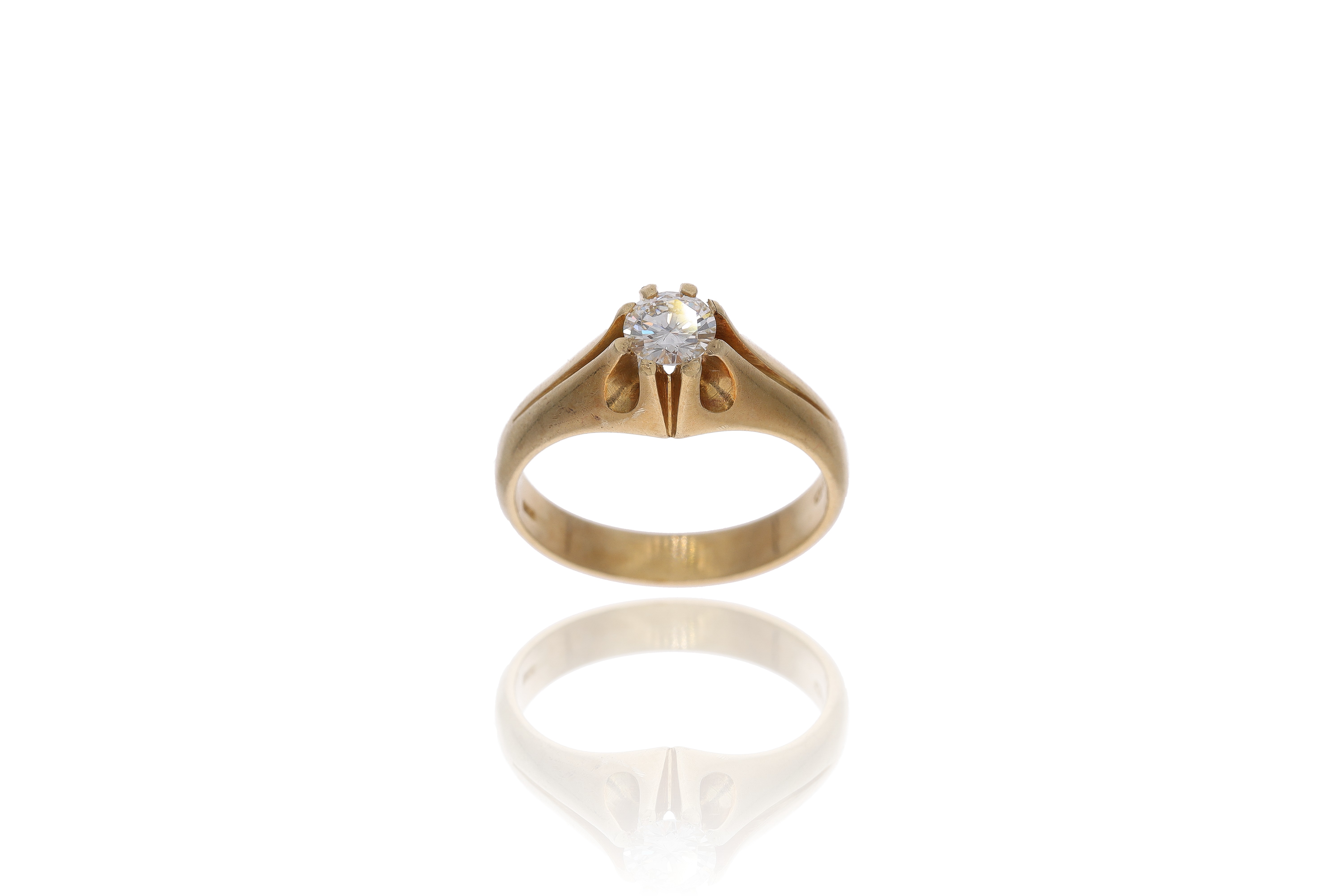 Anello con diamante - Asta Preziosi