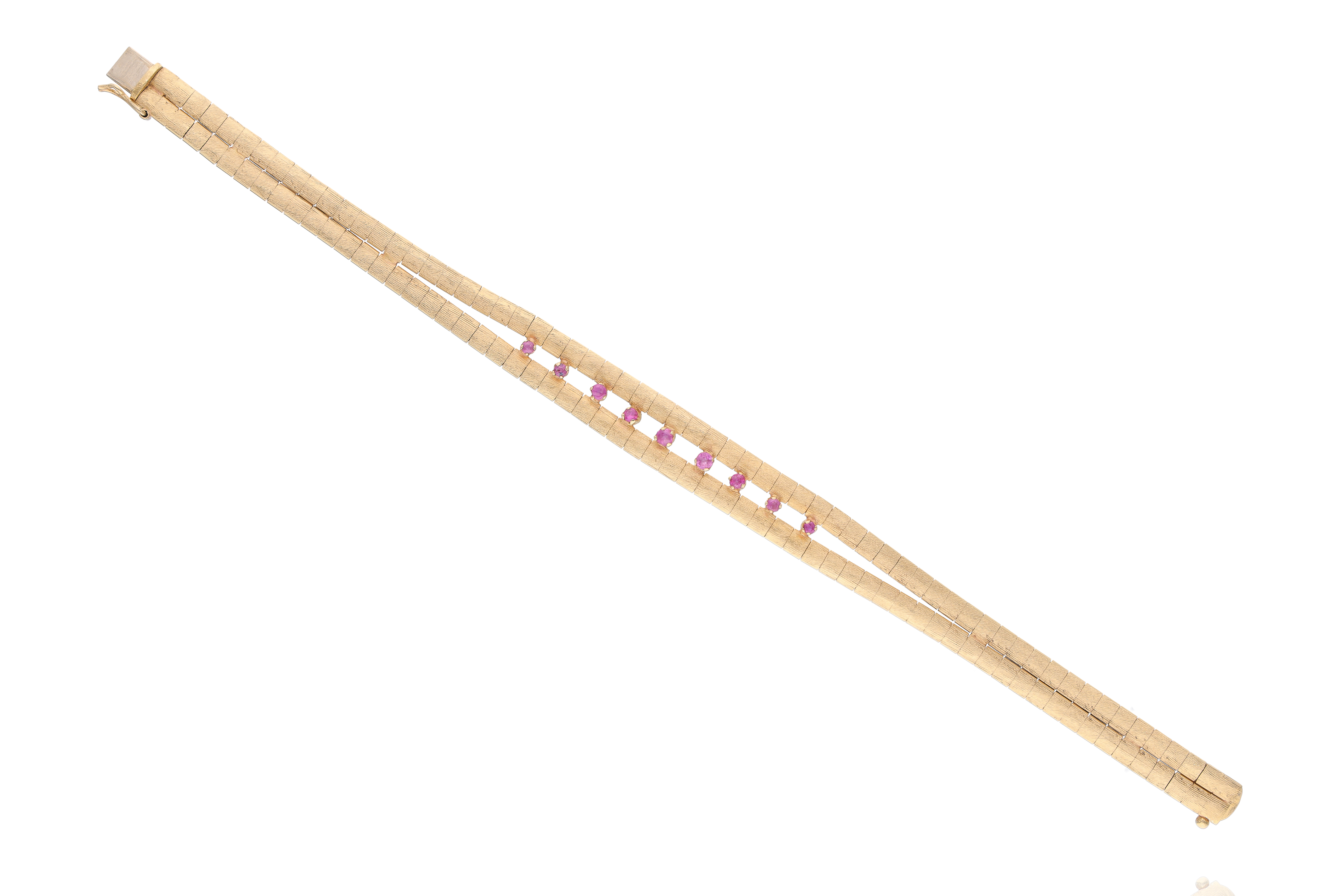 Bracciale con rubini e pietra - Asta Preziosi