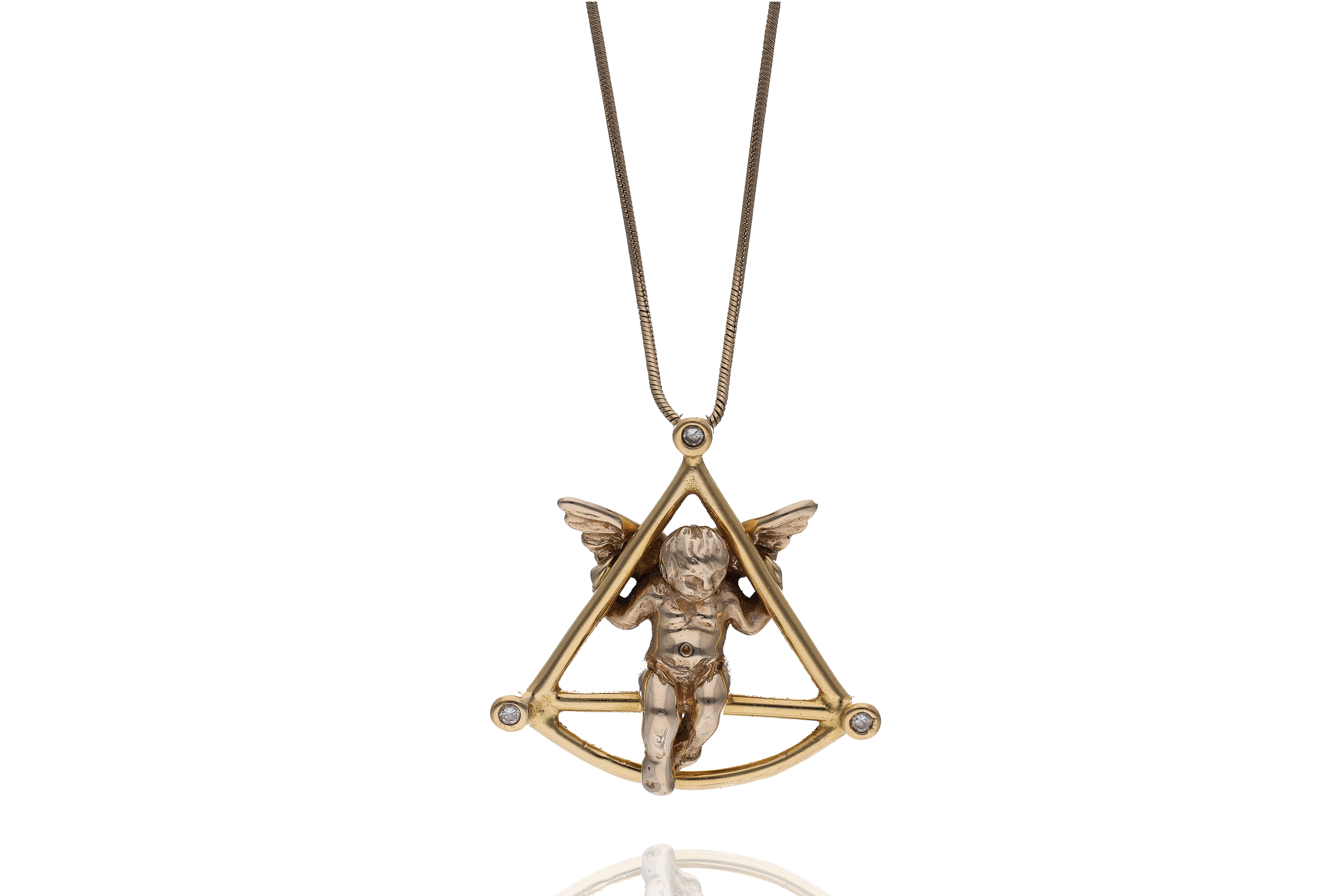 Collana e ciondolo con diamanti - Asta Preziosi