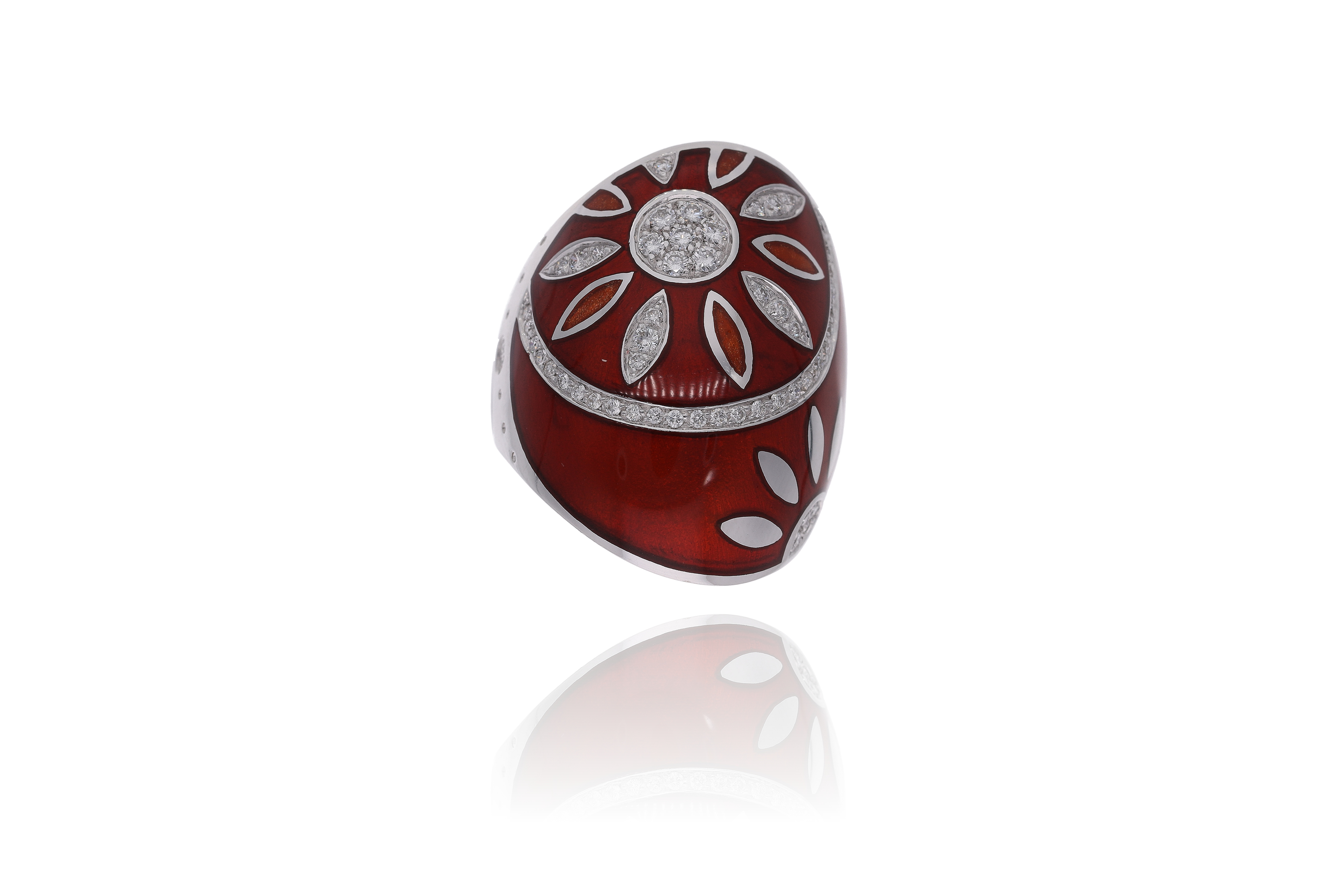 La Nouvelle Bague, anello con smalto e diamanti - Asta Preziosi