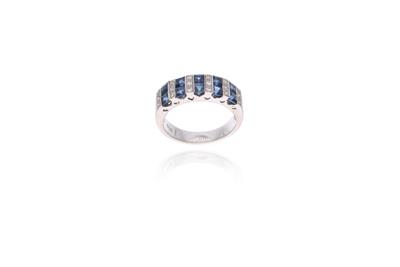 Anello con zaffiri e diamanti - Asta Preziosi Anello con zaffiri e diamanti - Asta Preziosi