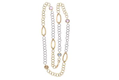 Collana con ametiste, quarzo e topazio - Asta Preziosi Collana con ametiste, quarzo e topazio - Asta Preziosi
