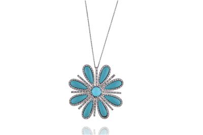 Collana e ciondolo con pietre - Asta Preziosi Collana e ciondolo con pietre - Asta Preziosi
