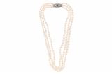 Collana di perle, diamanti e zaffiro - Asta Preziosi Collana di perle, diamanti e zaffiro - Asta Preziosi
