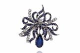 Spilla con diamanti e pietre - Asta Preziosi Spilla con diamanti e pietre - Asta Preziosi