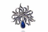 Spilla con diamanti e pietre - Asta Preziosi Spilla con diamanti e pietre - Asta Preziosi
