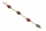 SunDay, bracciale con smeraldi, zaffiri e corindoni - Asta Preziosi SunDay, bracciale con smeraldi, zaffiri e corindoni - Asta Preziosi