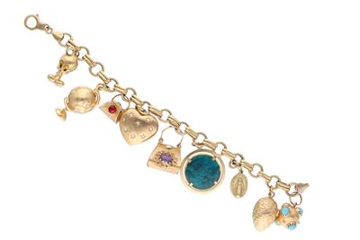 Bracciale in oro con pietre - Asta Preziosi