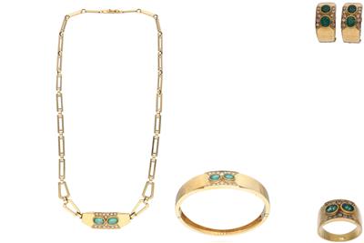 Parure con smeraldi e diamanti - Asta Preziosi