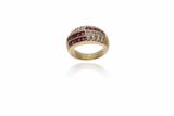 Anello con diamanti e rubini - Asta Preziosi Anello con diamanti e rubini - Asta Preziosi