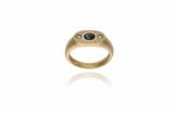 Anello con diamanti e zaffiro - Asta Preziosi Anello con diamanti e zaffiro - Asta Preziosi