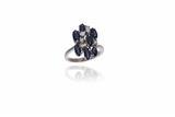 Anello con zaffiri e diamanti - Asta Preziosi Anello con zaffiri e diamanti - Asta Preziosi