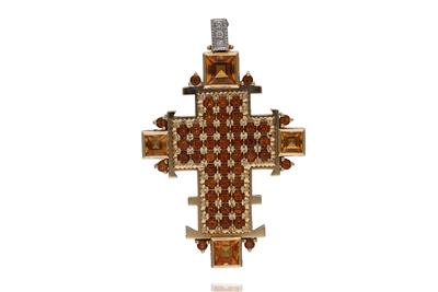 Ciondolo con quarzi e diamanti - Asta Preziosi