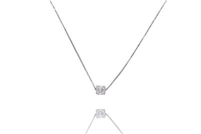 Collana con diamante - Asta Preziosi