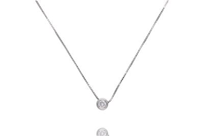 Collana e ciondolo con diamante - Asta Preziosi