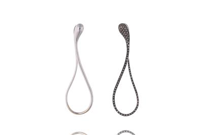 Paio di orecchini con diamanti - Asta Preziosi