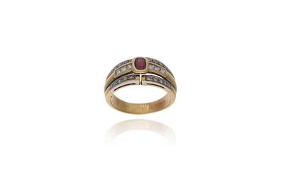 Anello con diamanti e pietra - Asta Preziosi Anello con diamanti e pietra - Asta Preziosi