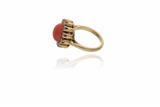 Anello con corallo e diamanti - Asta Preziosi Anello con corallo e diamanti - Asta Preziosi
