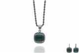 Parure orecchini, collana e ciondolo con pietre - Asta Preziosi Parure orecchini, collana e ciondolo con pietre - Asta Preziosi