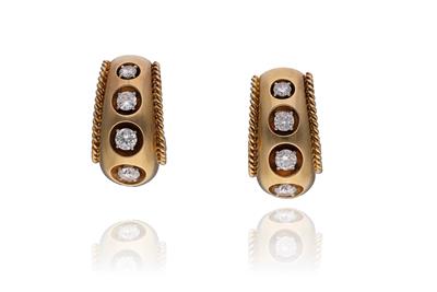 Cartier, paio di orecchini con diamanti - Gioielli senza tempo