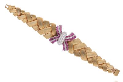Ventrella, bracciale con diamanti e rubini - Gioielli senza tempo