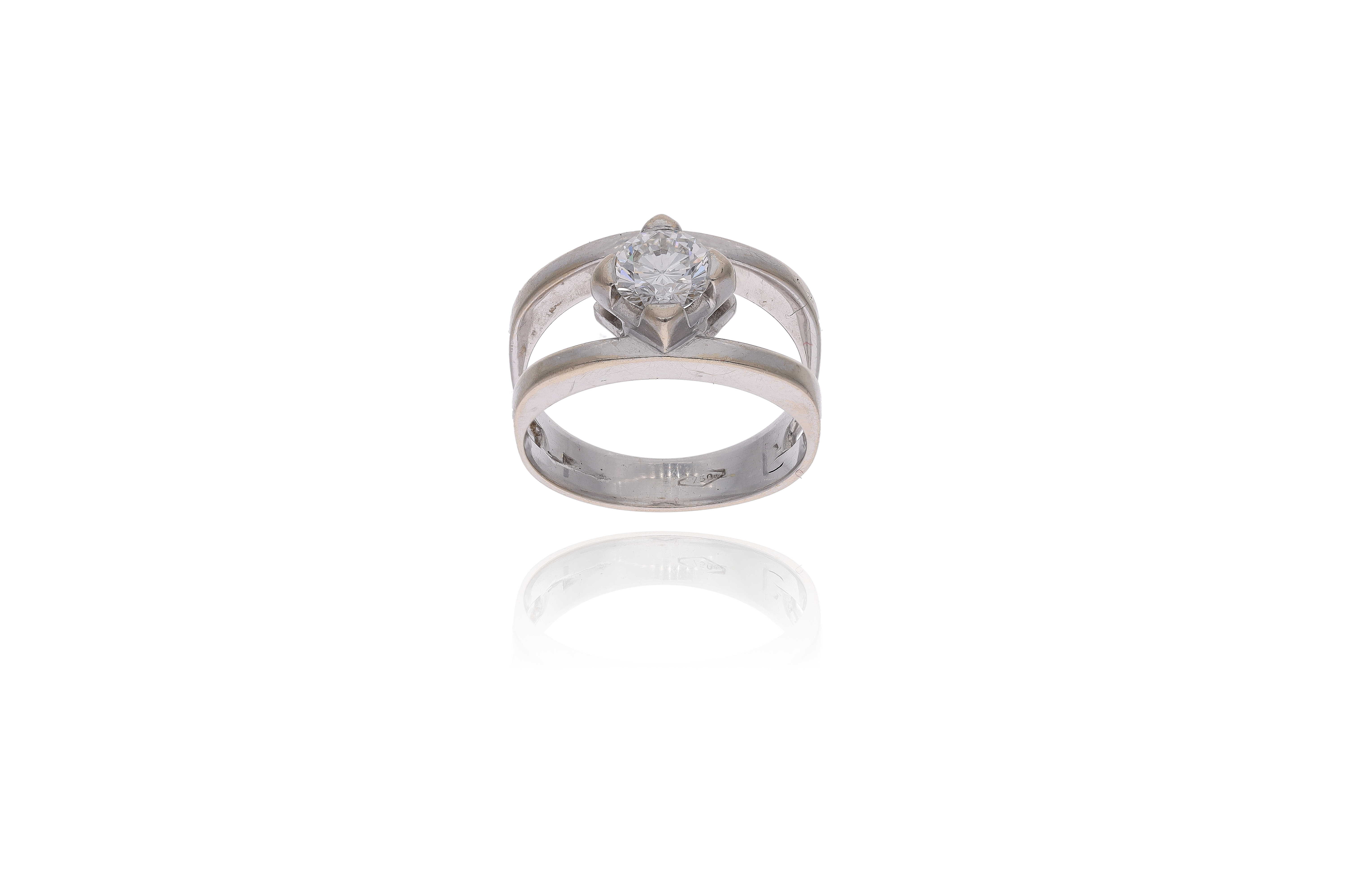 Anello con diamante - Asta Preziosi