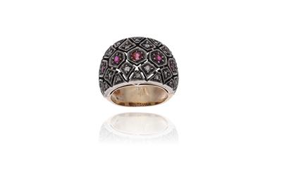 Anello con rubini e diamanti - Asta Preziosi